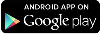Black and white Google Play button